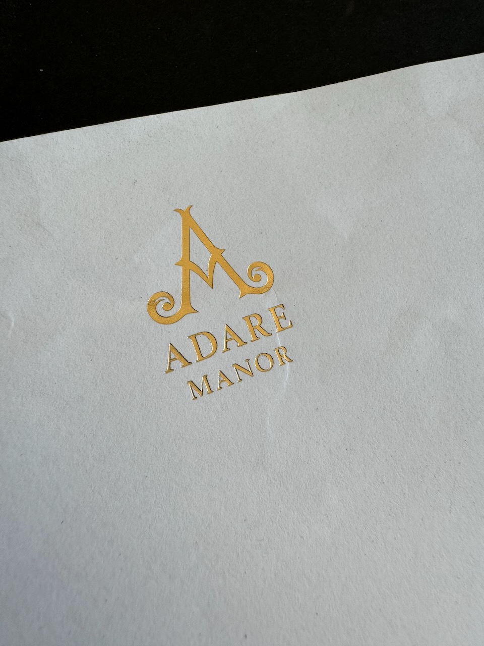 Adare Manor Limerick stationery image 1