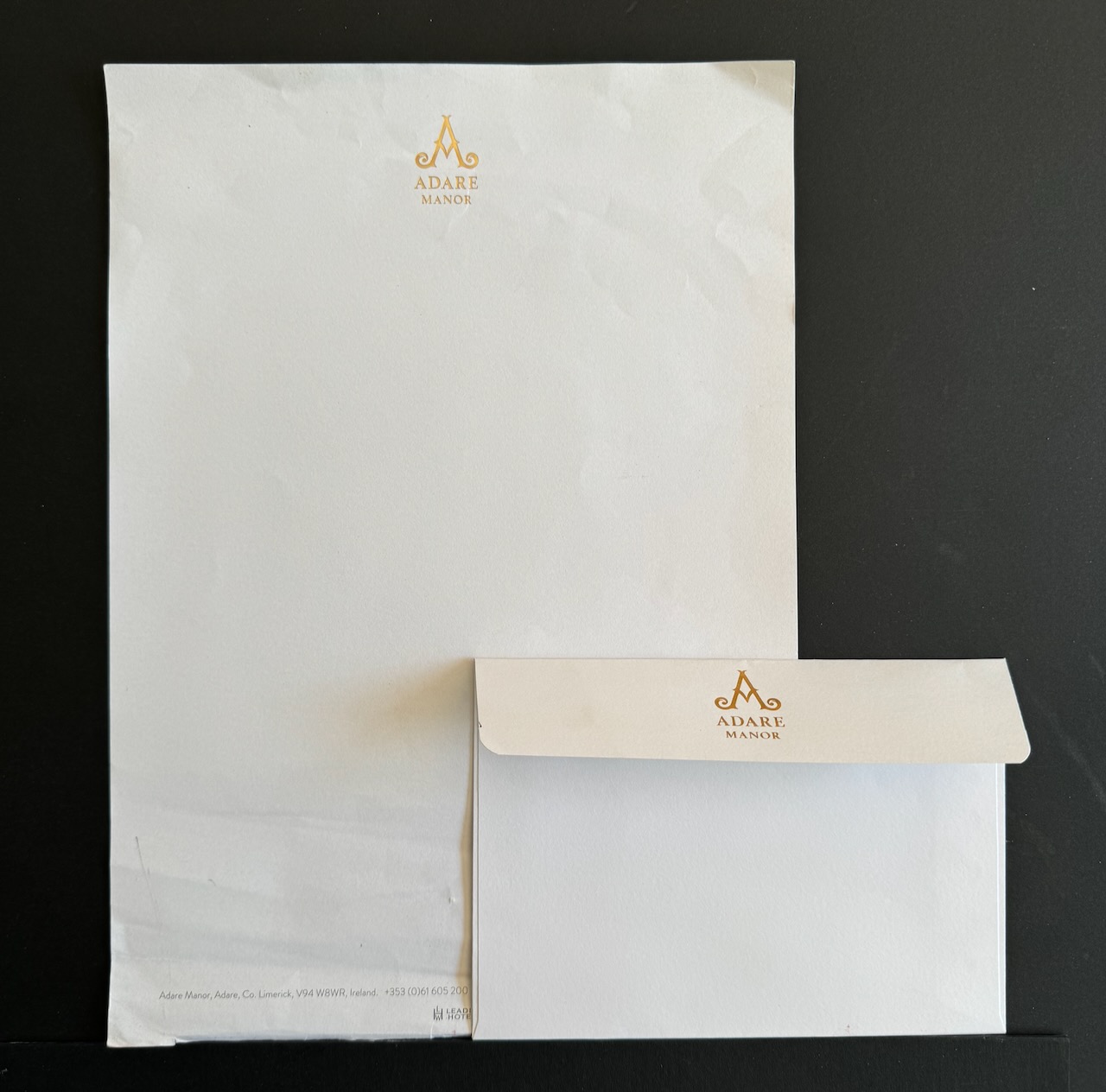 Adare Manor Limerick stationery image 4