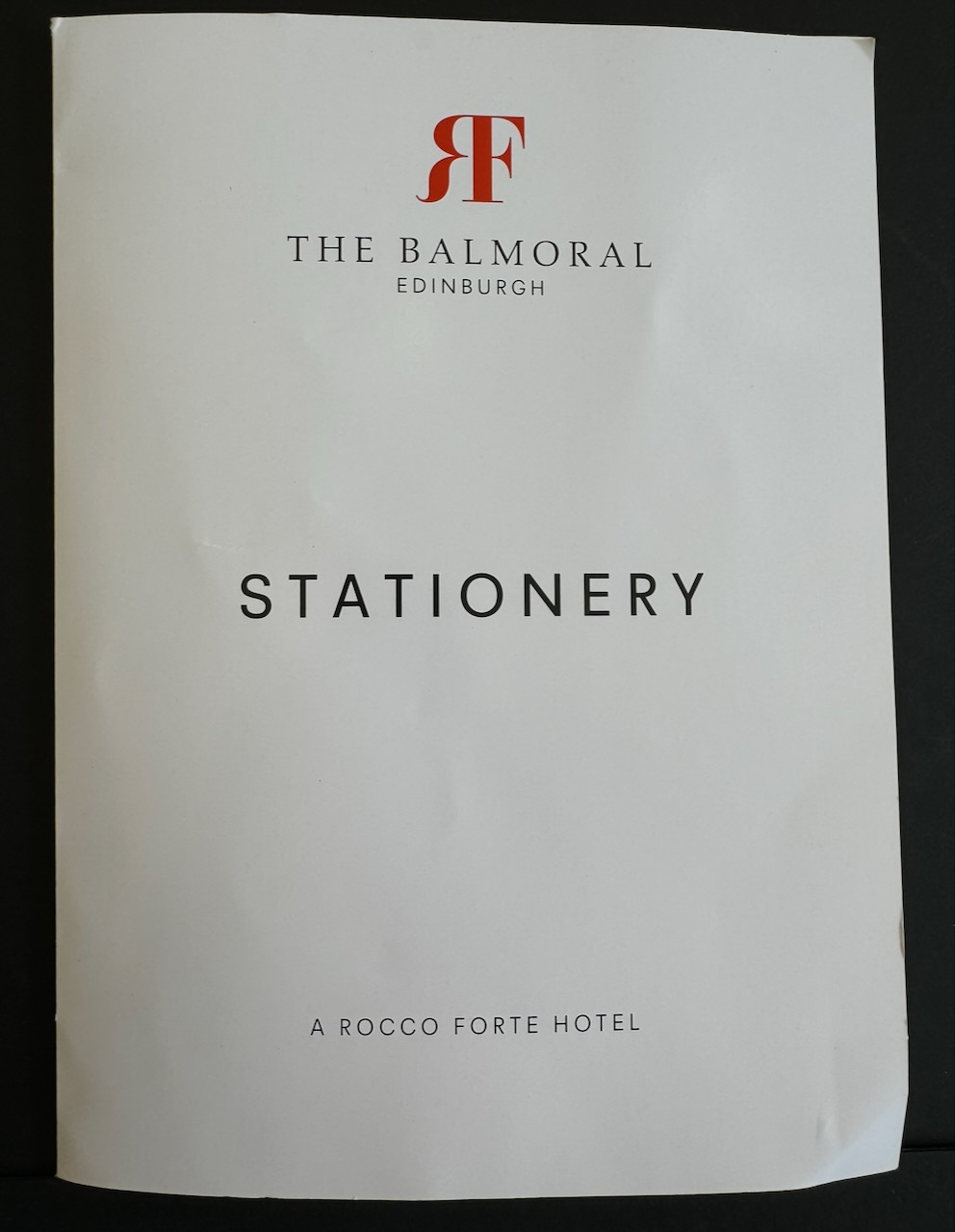 Balmoral Edinburgh stationery image 2