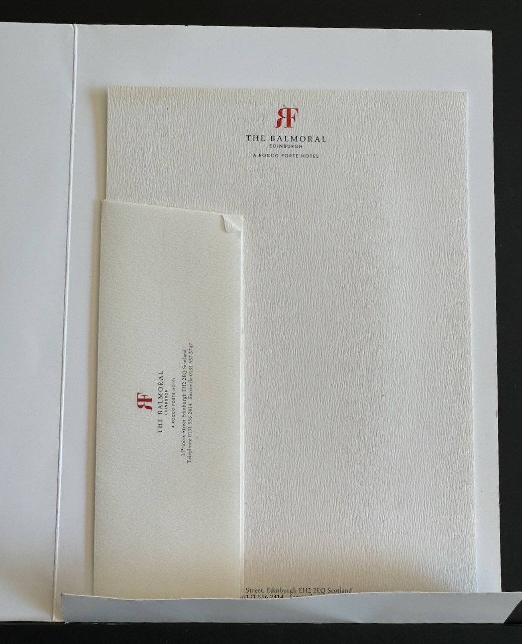 Balmoral Edinburgh stationery image 3