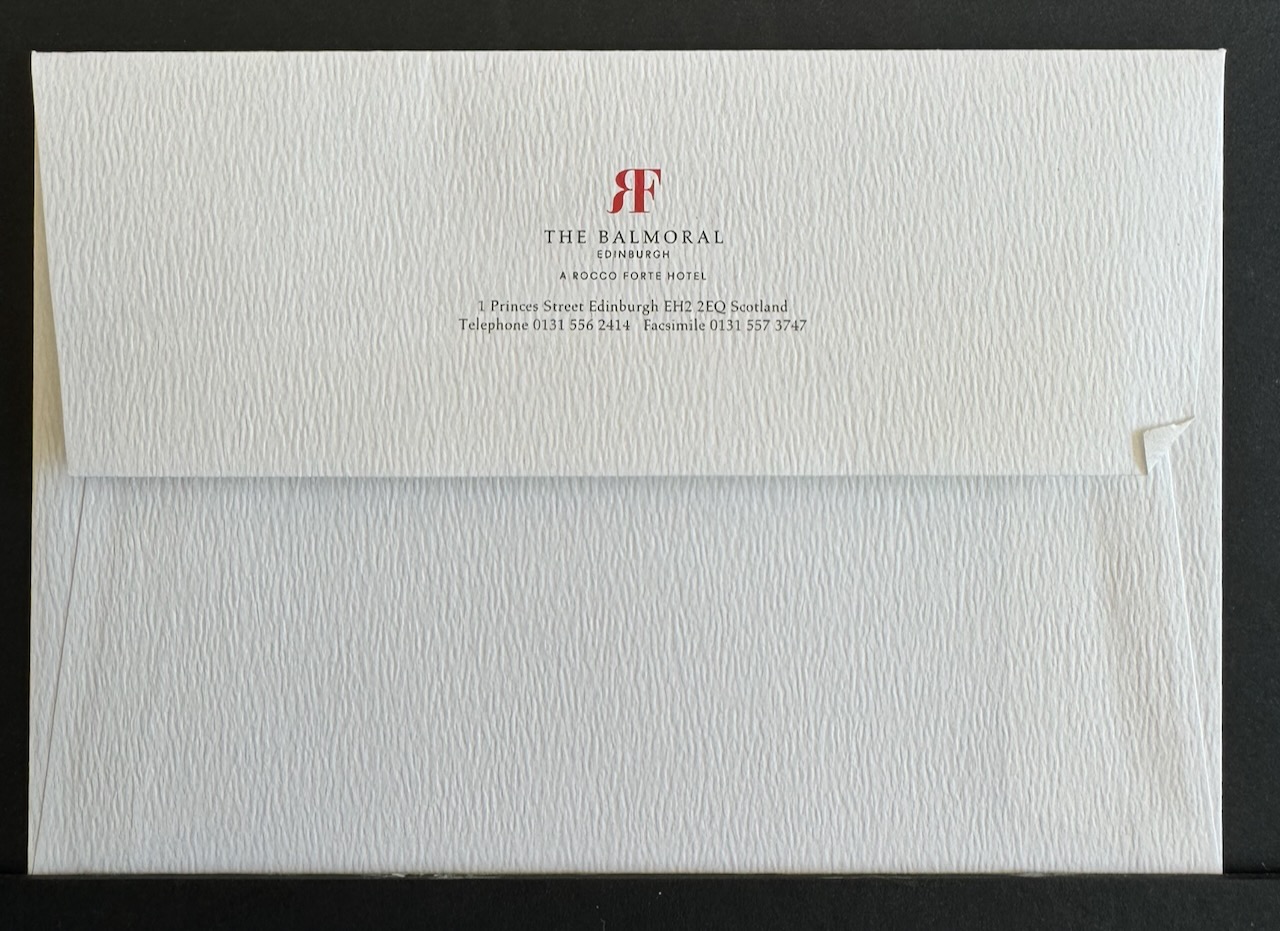 Balmoral Edinburgh stationery image 5