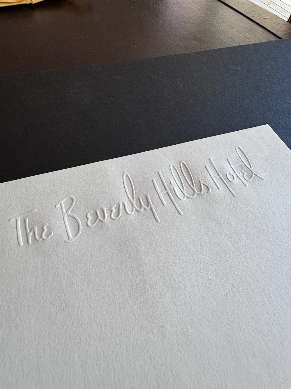 Beverly Hills Hotel stationery image 5