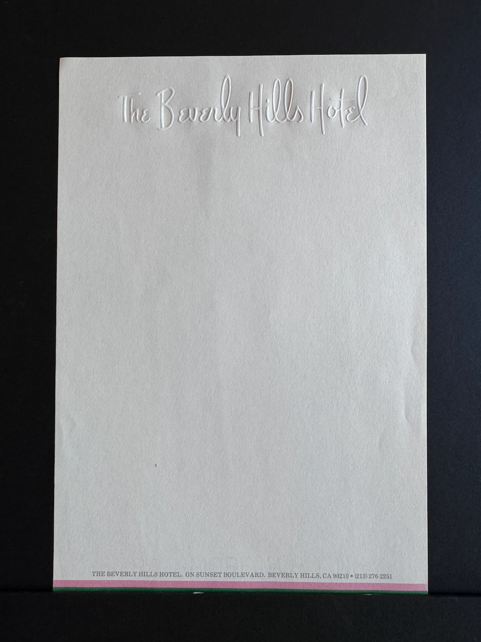 Beverly Hills Hotel stationery image 6
