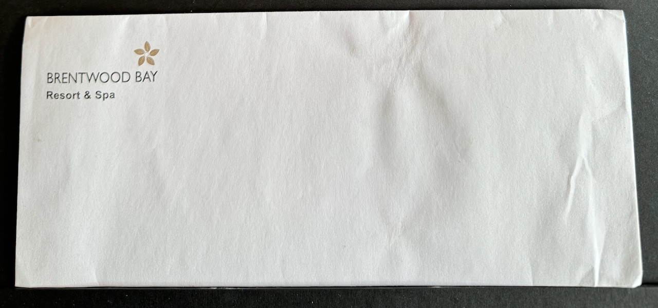 Brentwood Bay Resort British Columbia stationery image 2