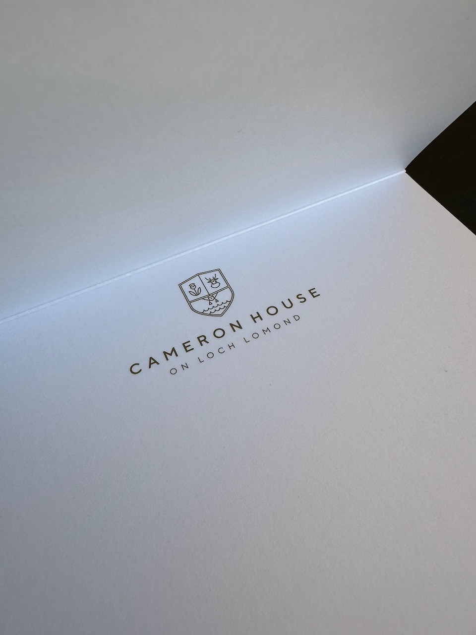 Cameron House Loch Lomond stationery image 2