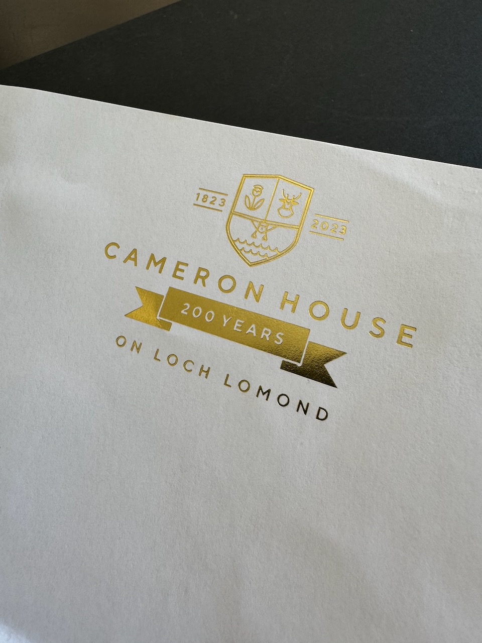 Cameron House Loch Lomond stationery image 8