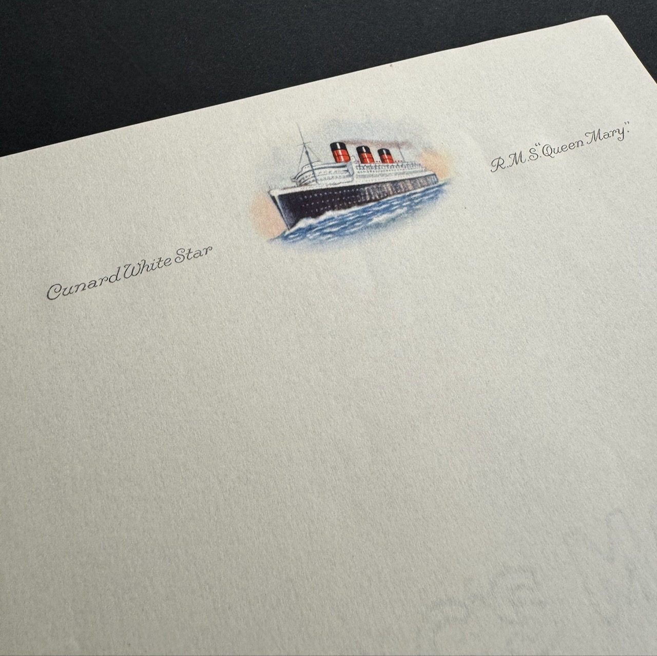 Cunard stationery image 1