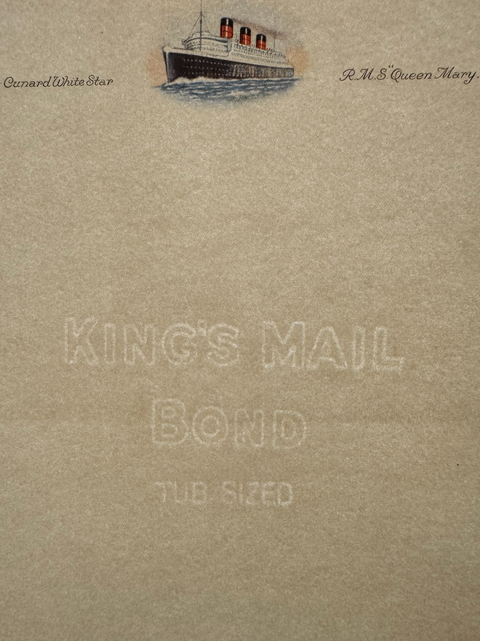 Cunard stationery image 6