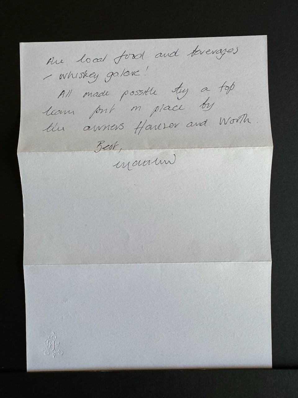 Fife Arms Braemar stationery image 22