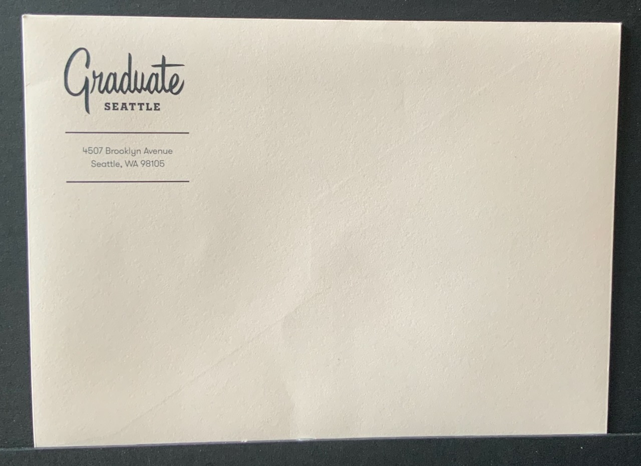 Graduate Seattle stationery image 2