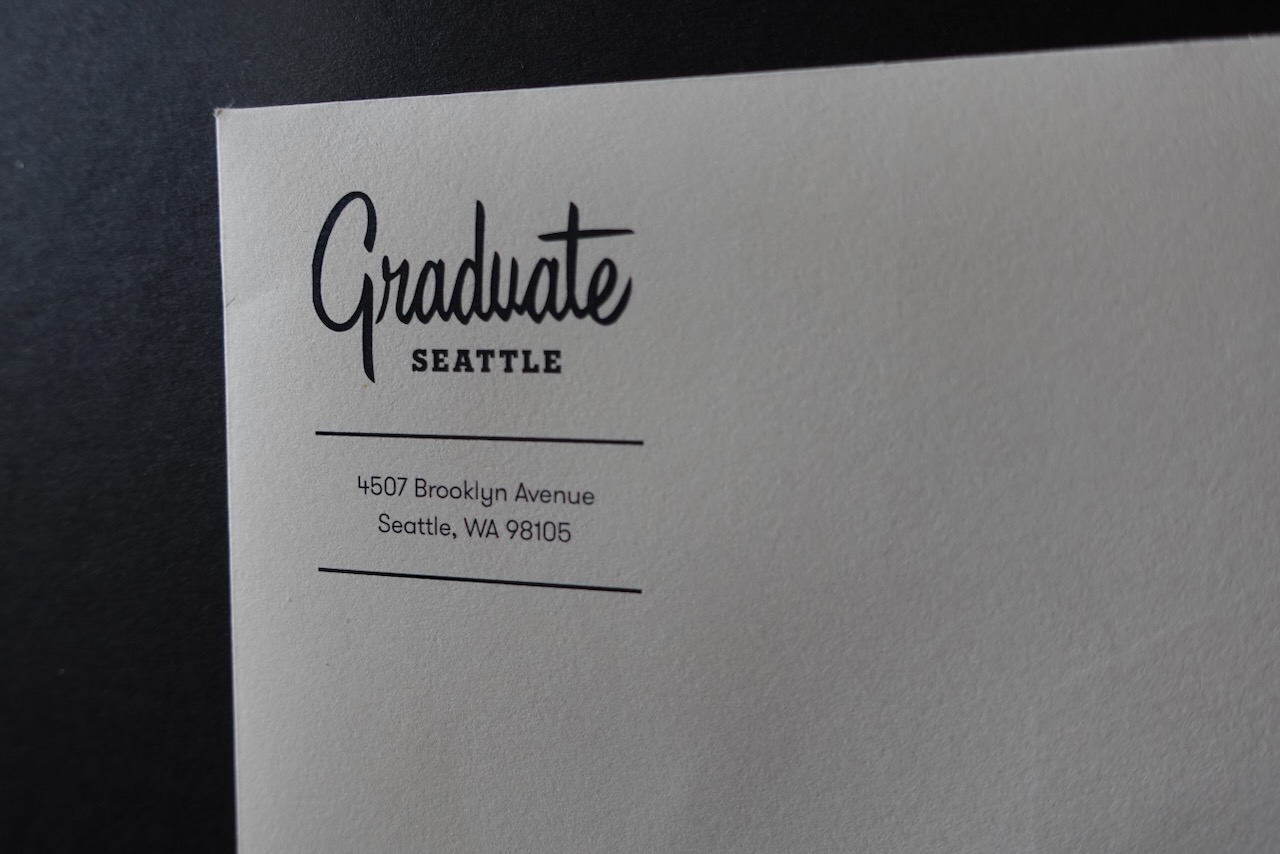 Graduate Seattle stationery image 3