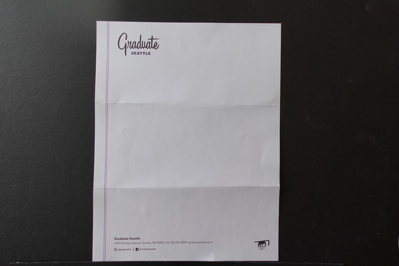 Graduate Seattle stationery image 6