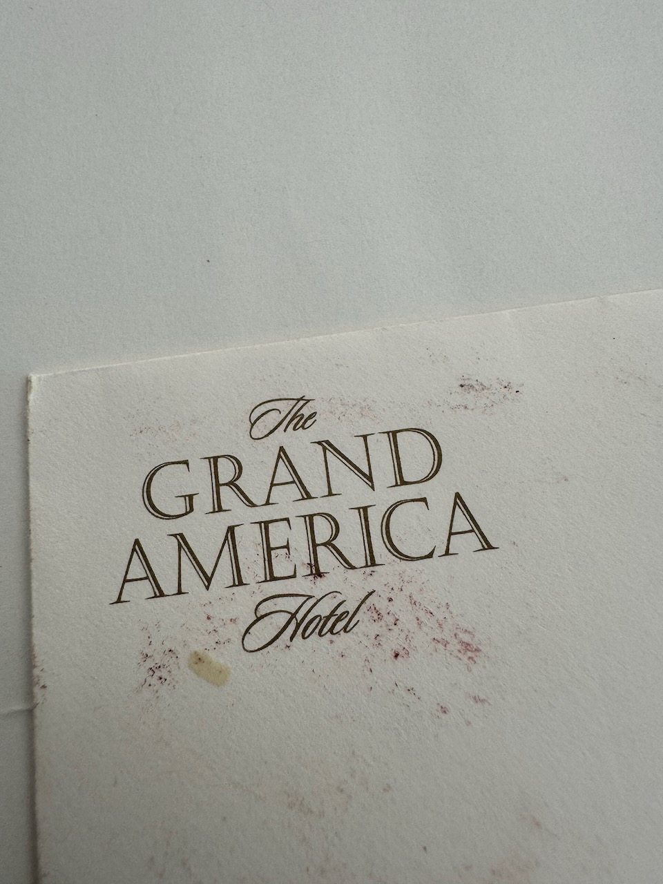Grand America Hotel Salt Lake City stationery image 3