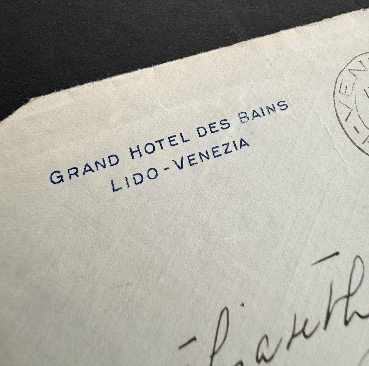 GRAND HOTEL DES BAINS Lido Venice stationery image 1