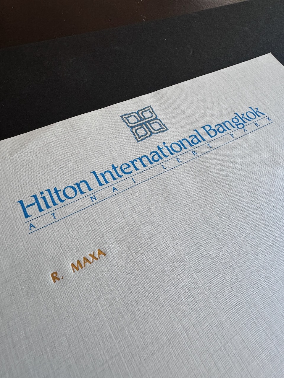 Hilton International Bangkok stationery image 1
