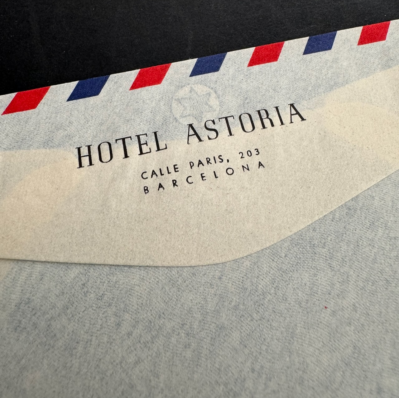 Hotel Astoria Barcelona stationery image 3