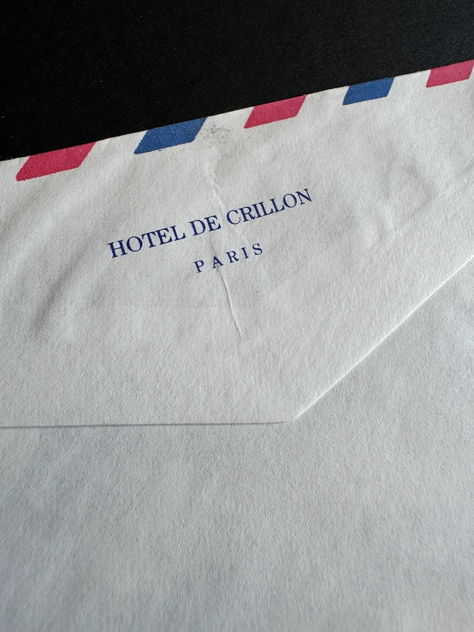Hotel Crillon Paris stationery image 2