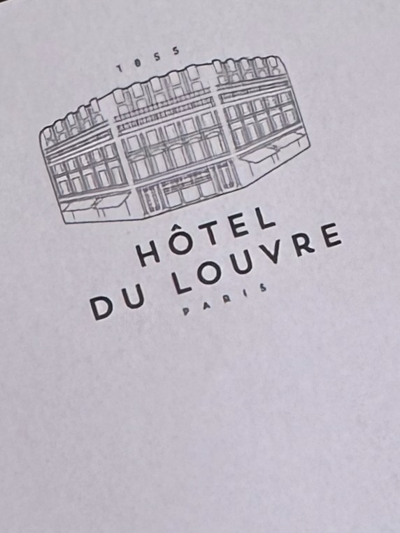Hotel du Louvre Paris stationery image 1