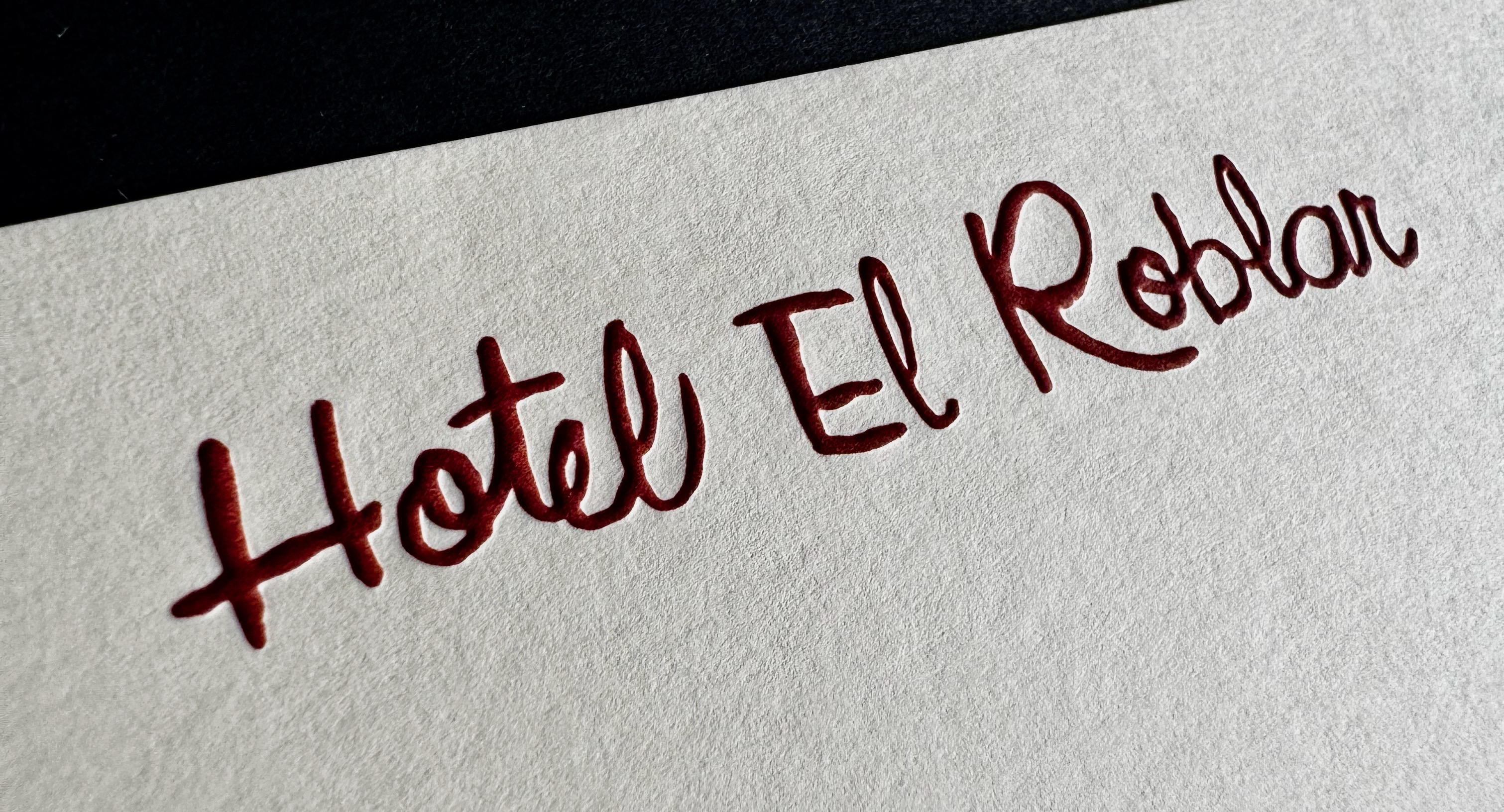 Hotel El Roblar stationery image 1