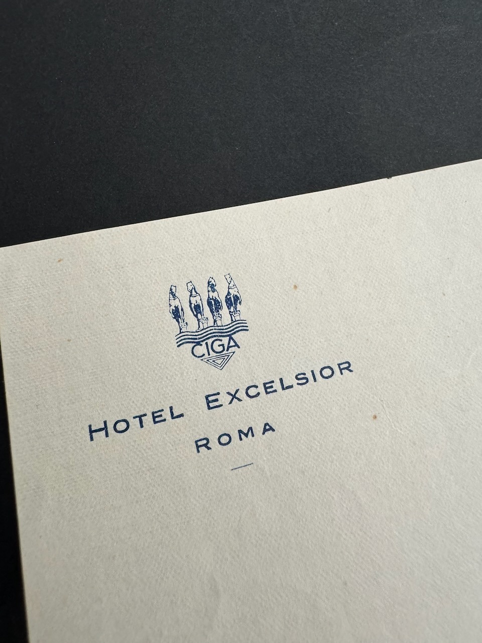 HOTEL EXCELSIOR ROMe stationery image 1