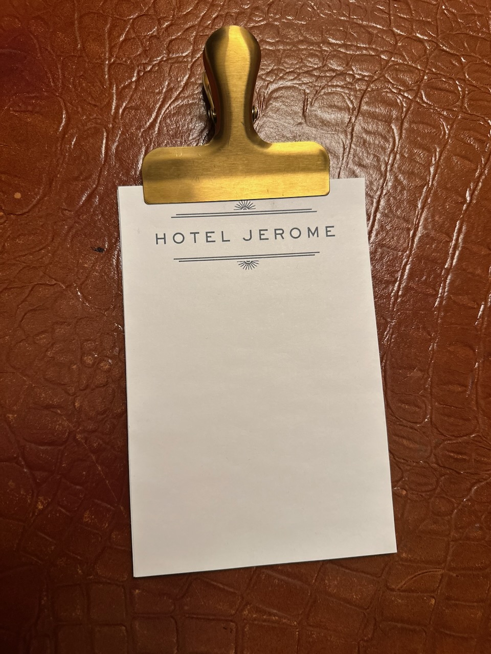 Hotel Jerome Aspen stationery image 2