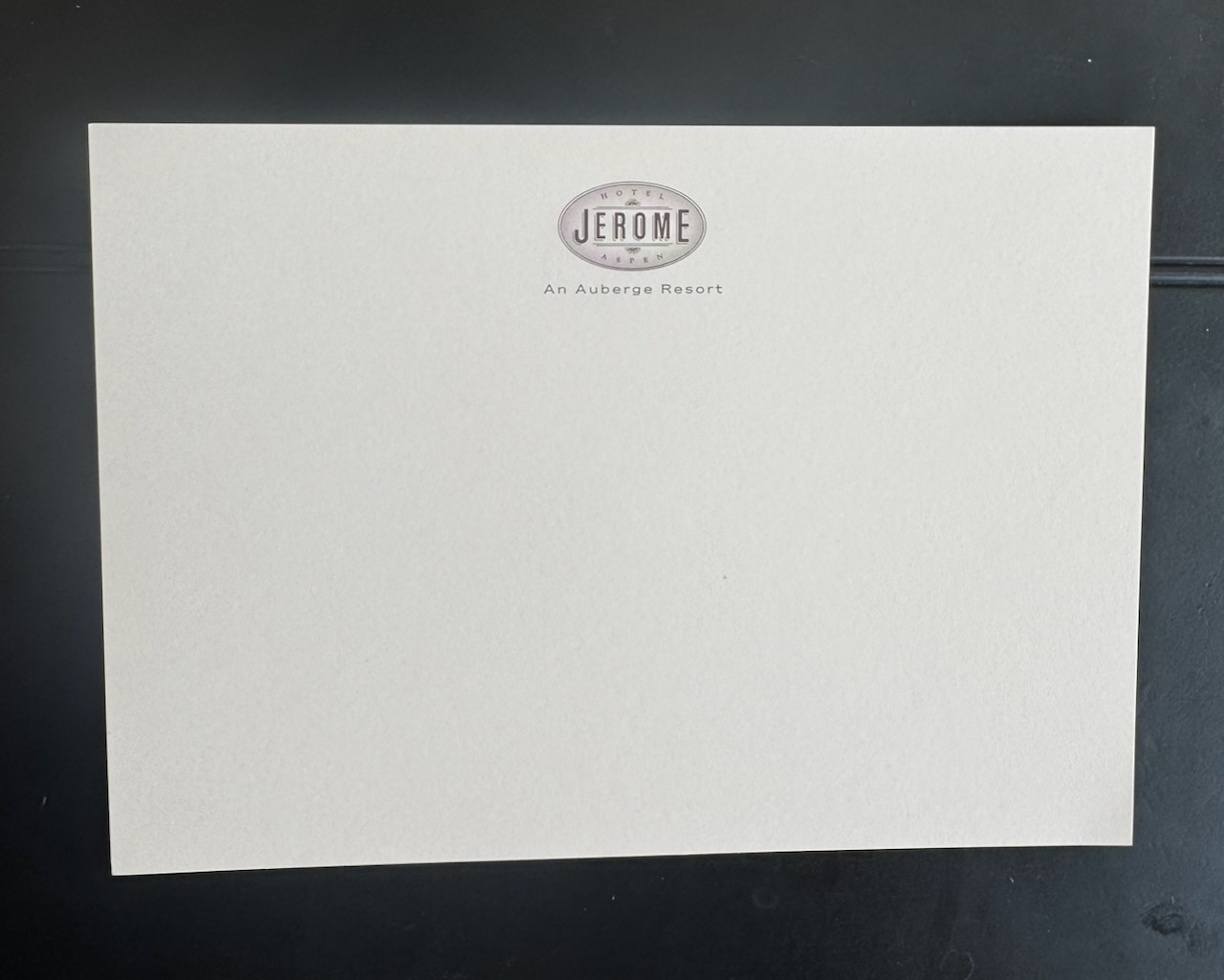Hotel Jerome Aspen stationery image 3
