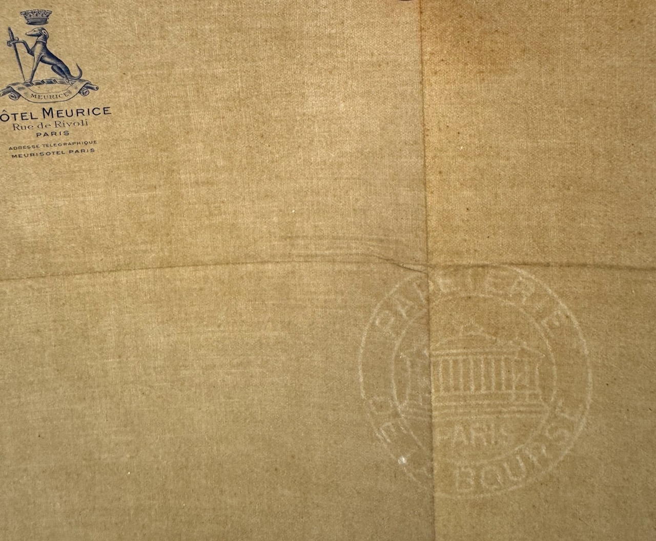 Hotel Meurice Paris stationery image 16