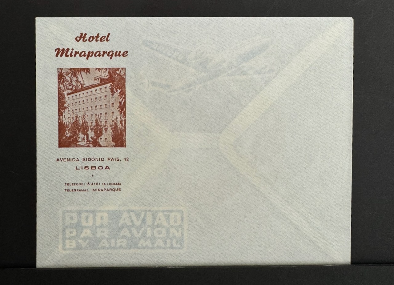 Hotel Miraparque Lisbon stationery image 6