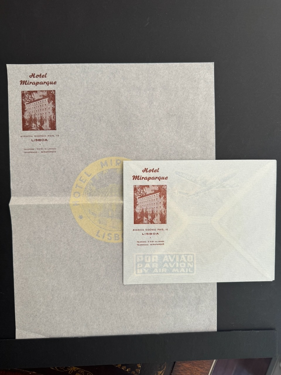 Hotel Miraparque Lisbon stationery image 11