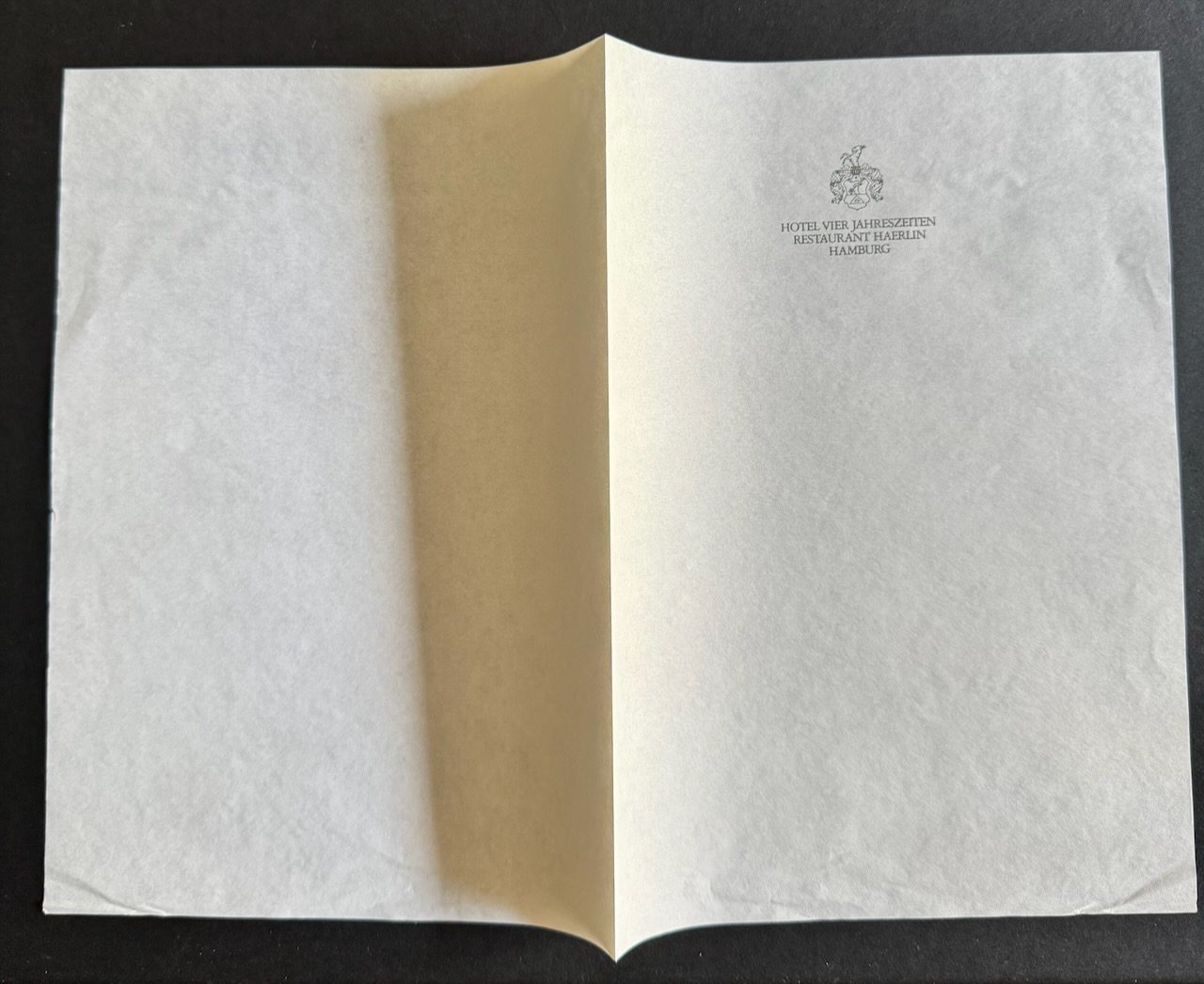 Hotel Vier Jahreszeiten Hamburg stationery image 5