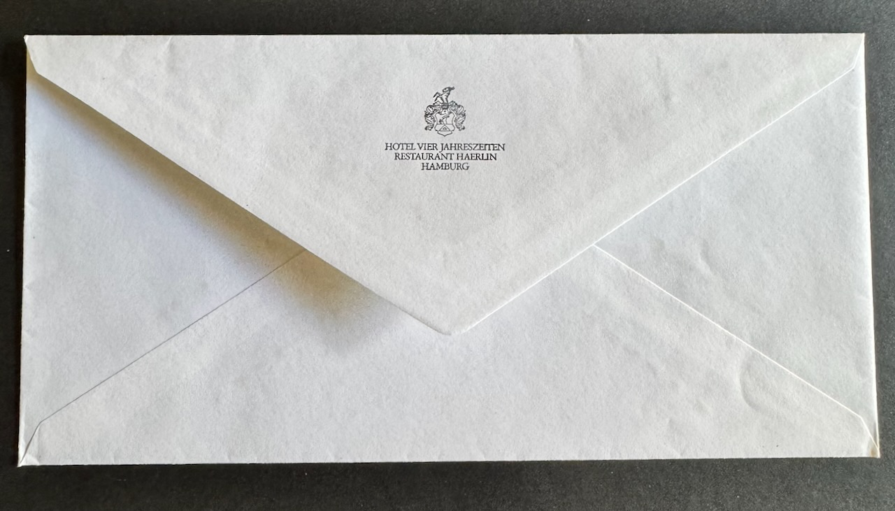 Hotel Vier Jahreszeiten Hamburg stationery image 11