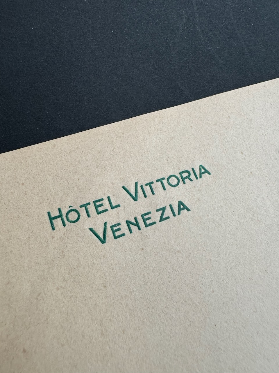 HôTEL VITTORIA VENice stationery image 1