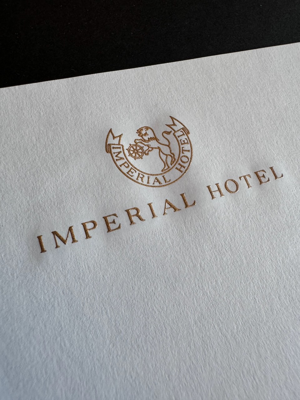 IMPERIAL HOTEL stationery image 1