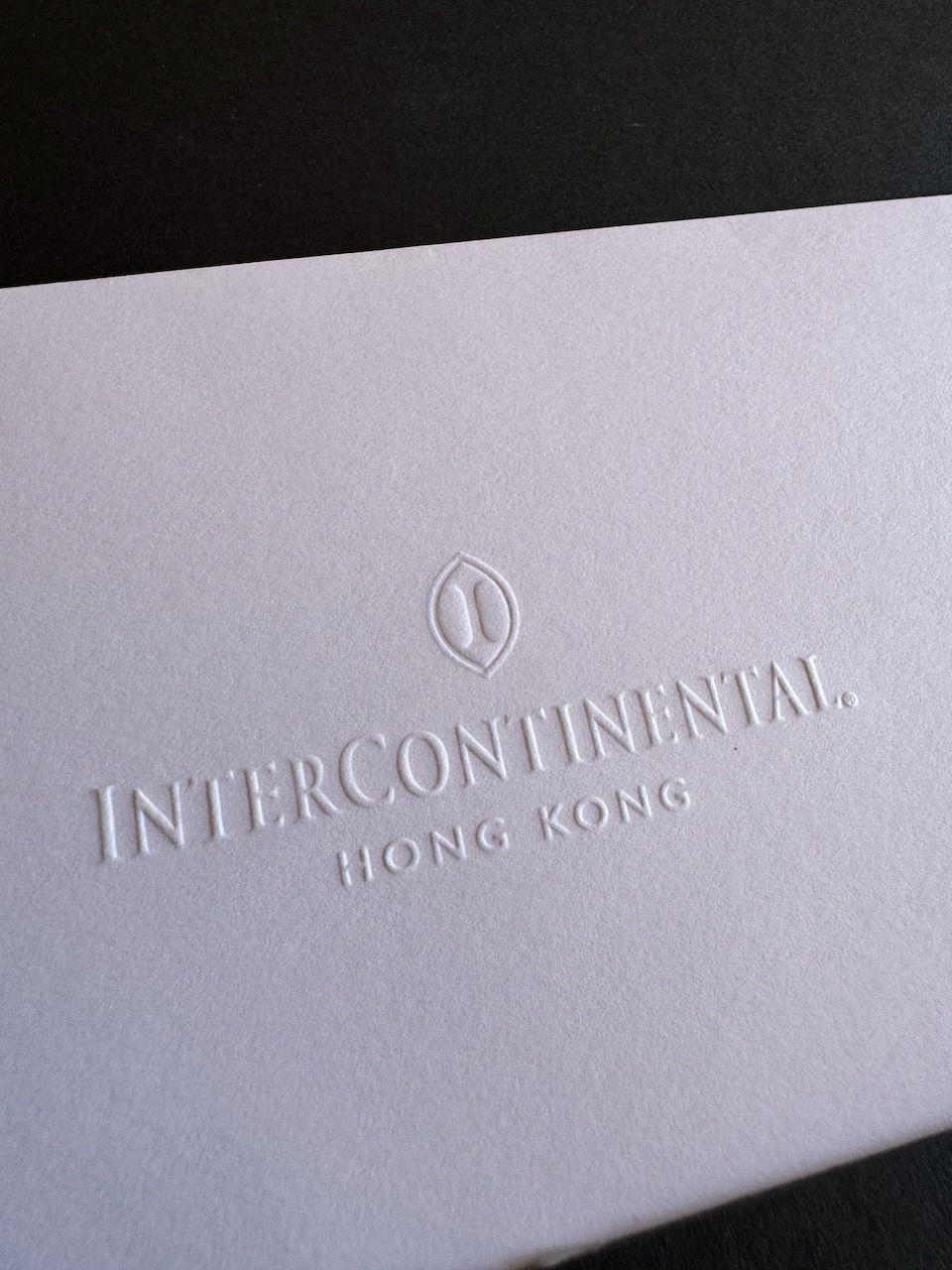 Intercontinental Hong Kong stationery image 1