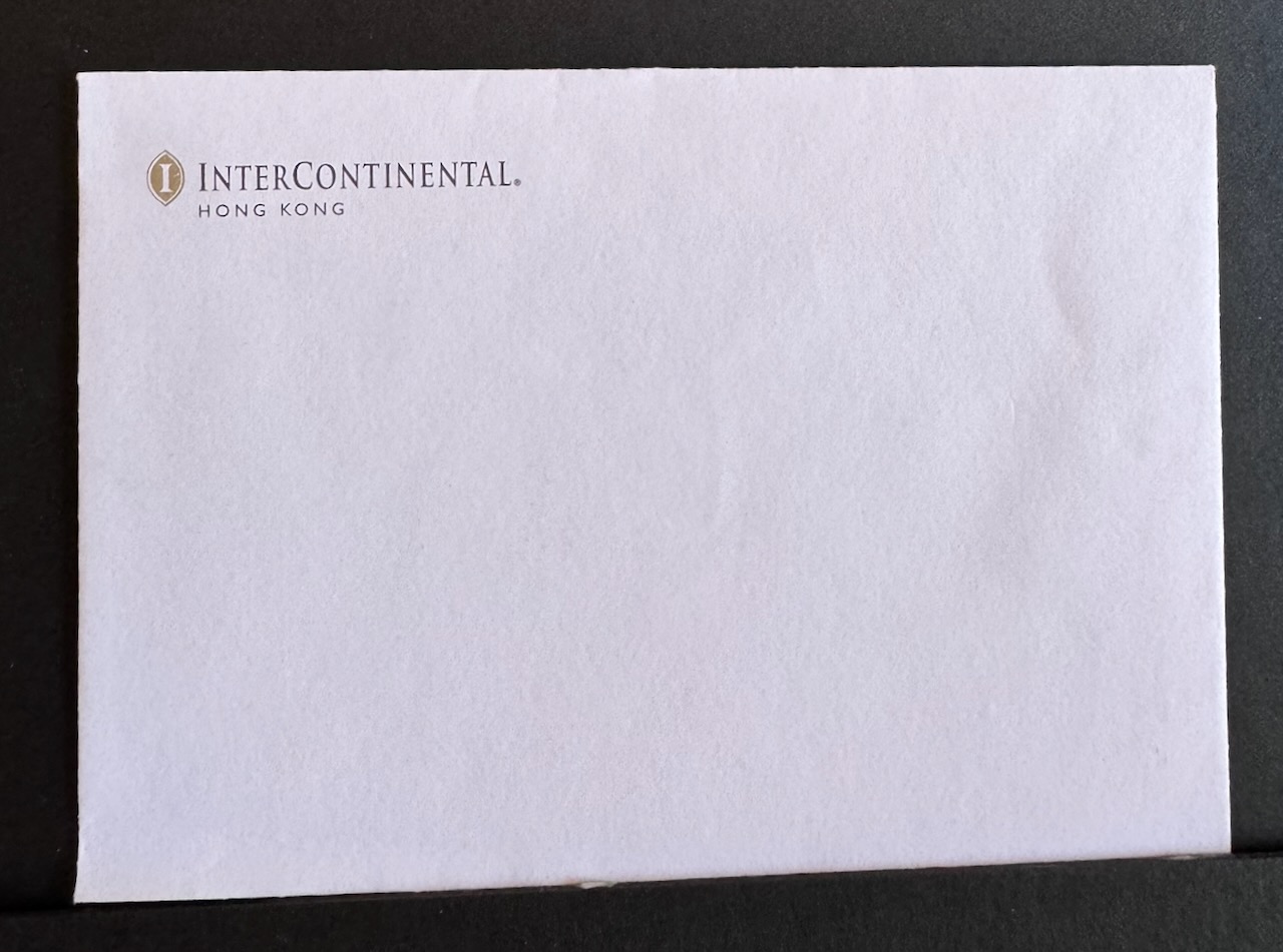 Intercontinental Hong Kong stationery image 2
