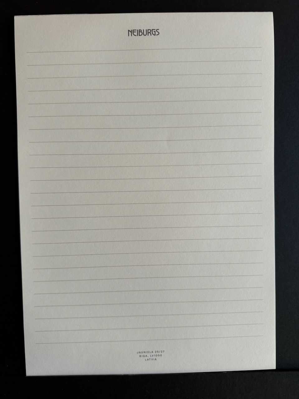 Neiburgs Latvia stationery image 2