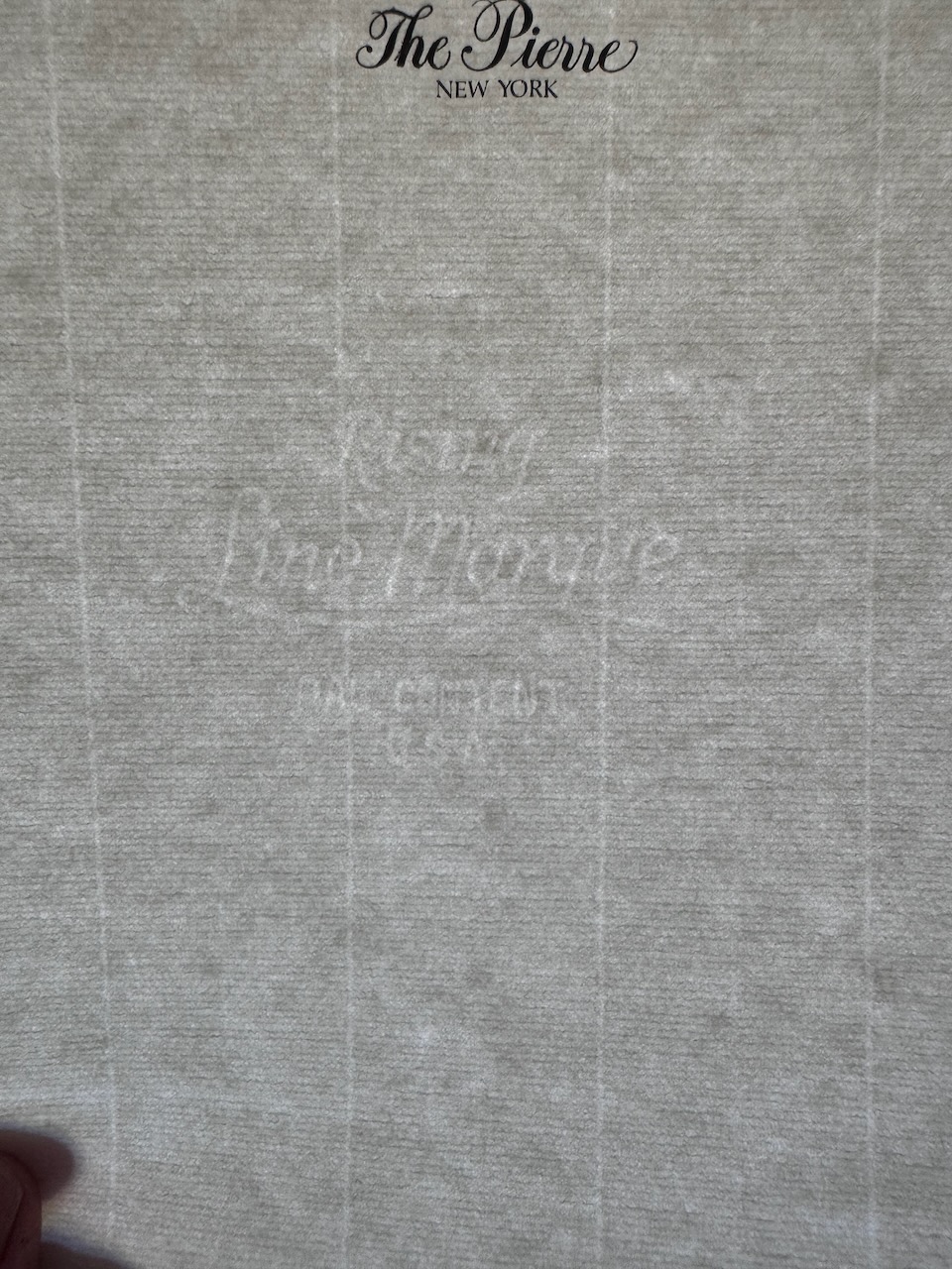 Pierre New York stationery image 3