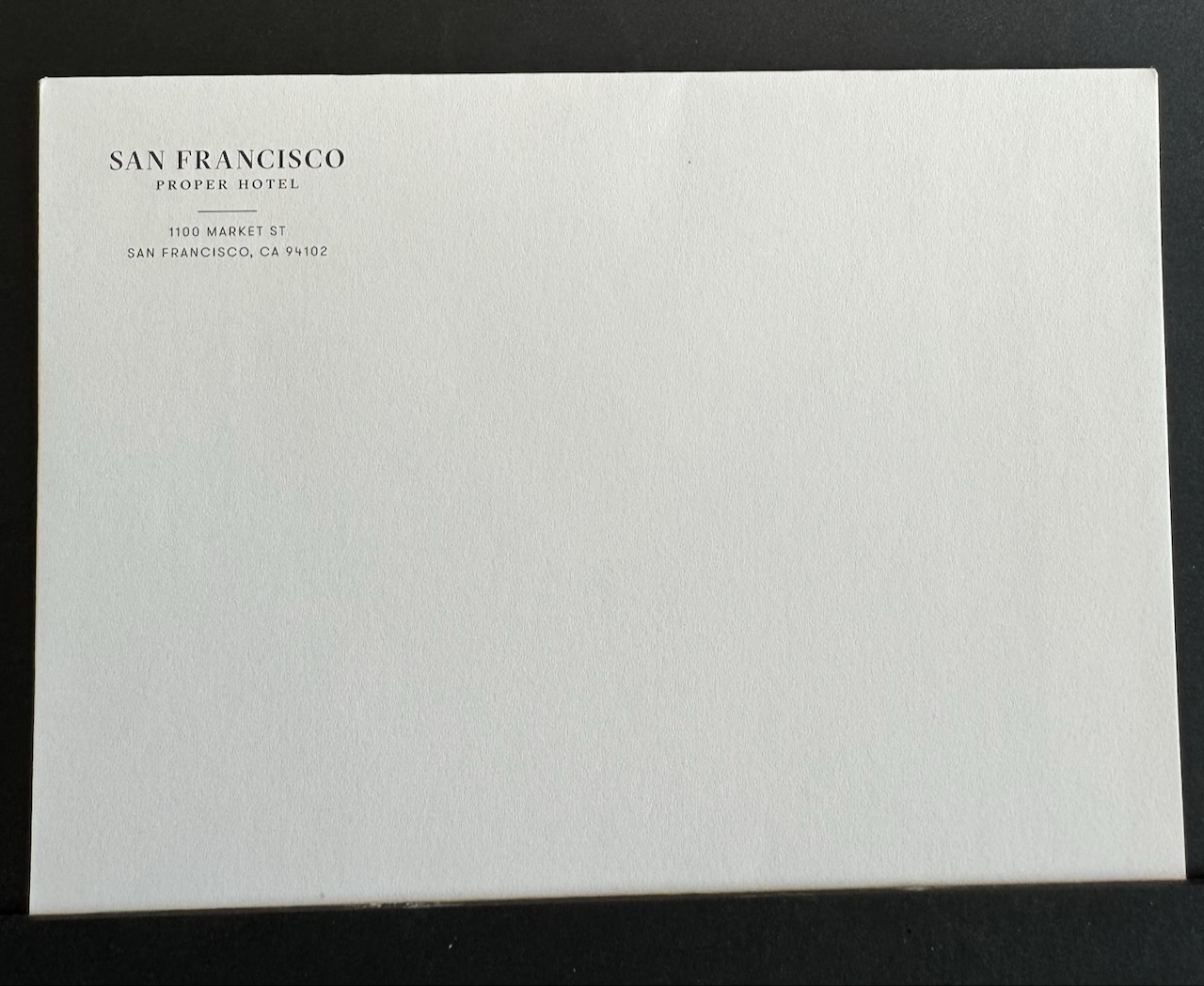 Proper Hotel San Francisco stationery image 3