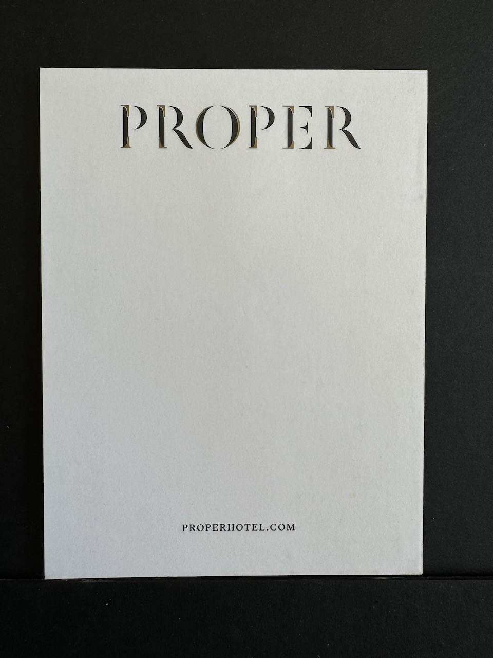 Proper Hotel San Francisco stationery image 5