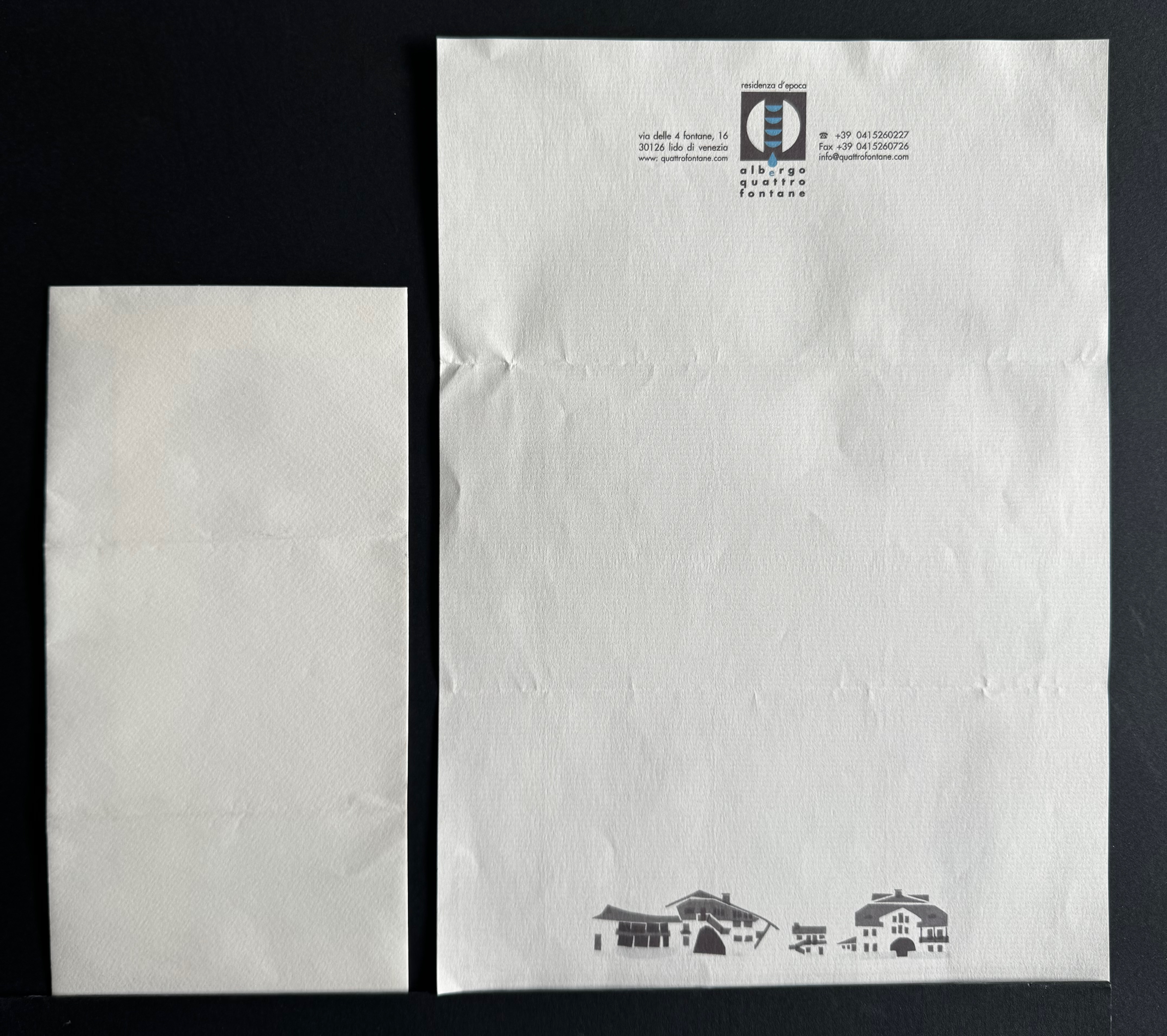 Quattro Fontane Venezia stationery image 6