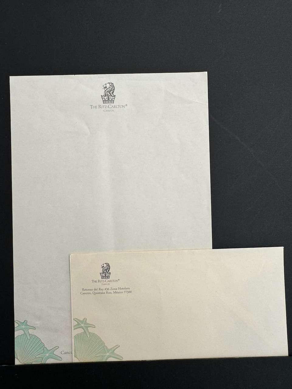 Ritz Cancun stationery image 3