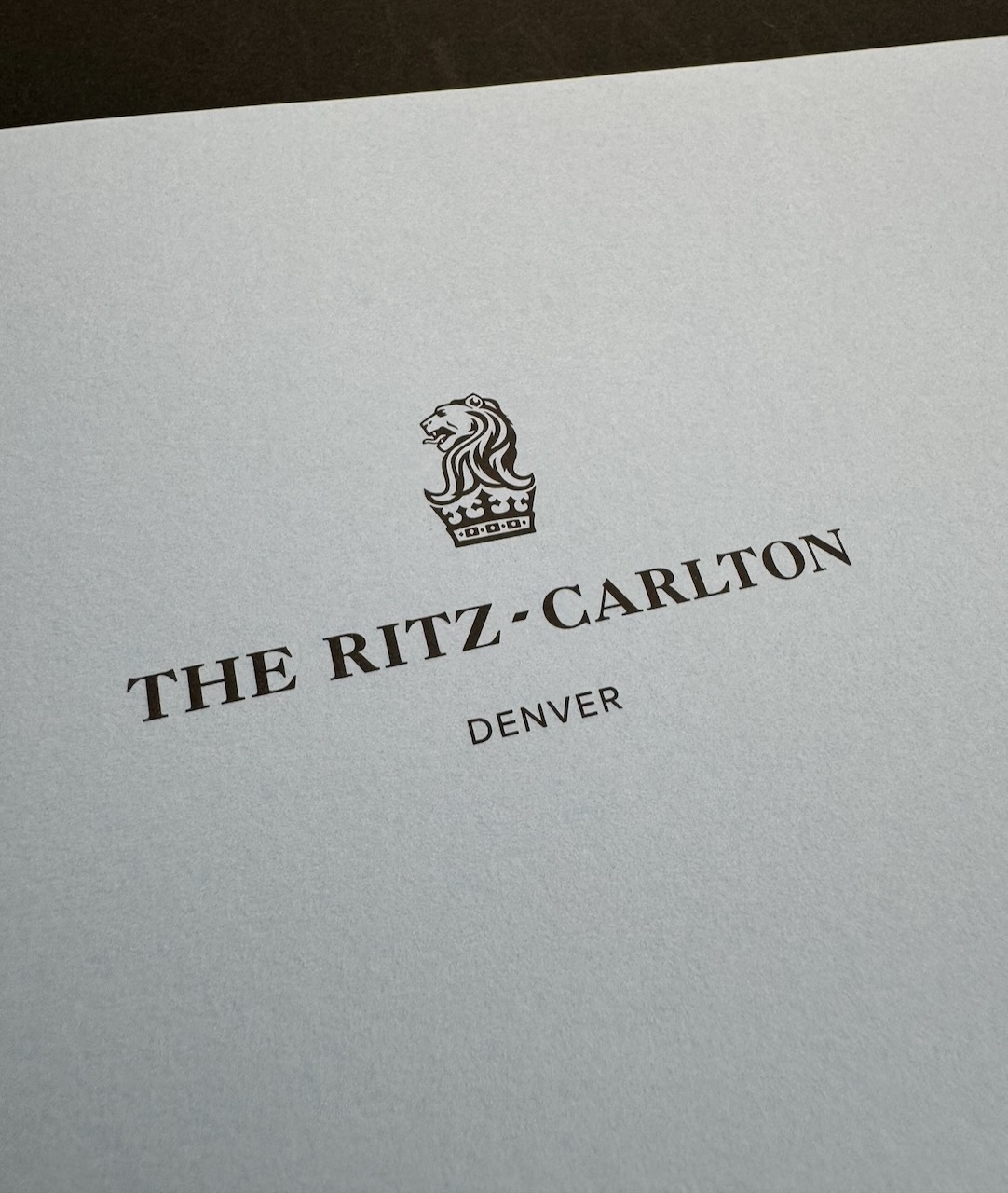 Ritz Denver stationery image 1