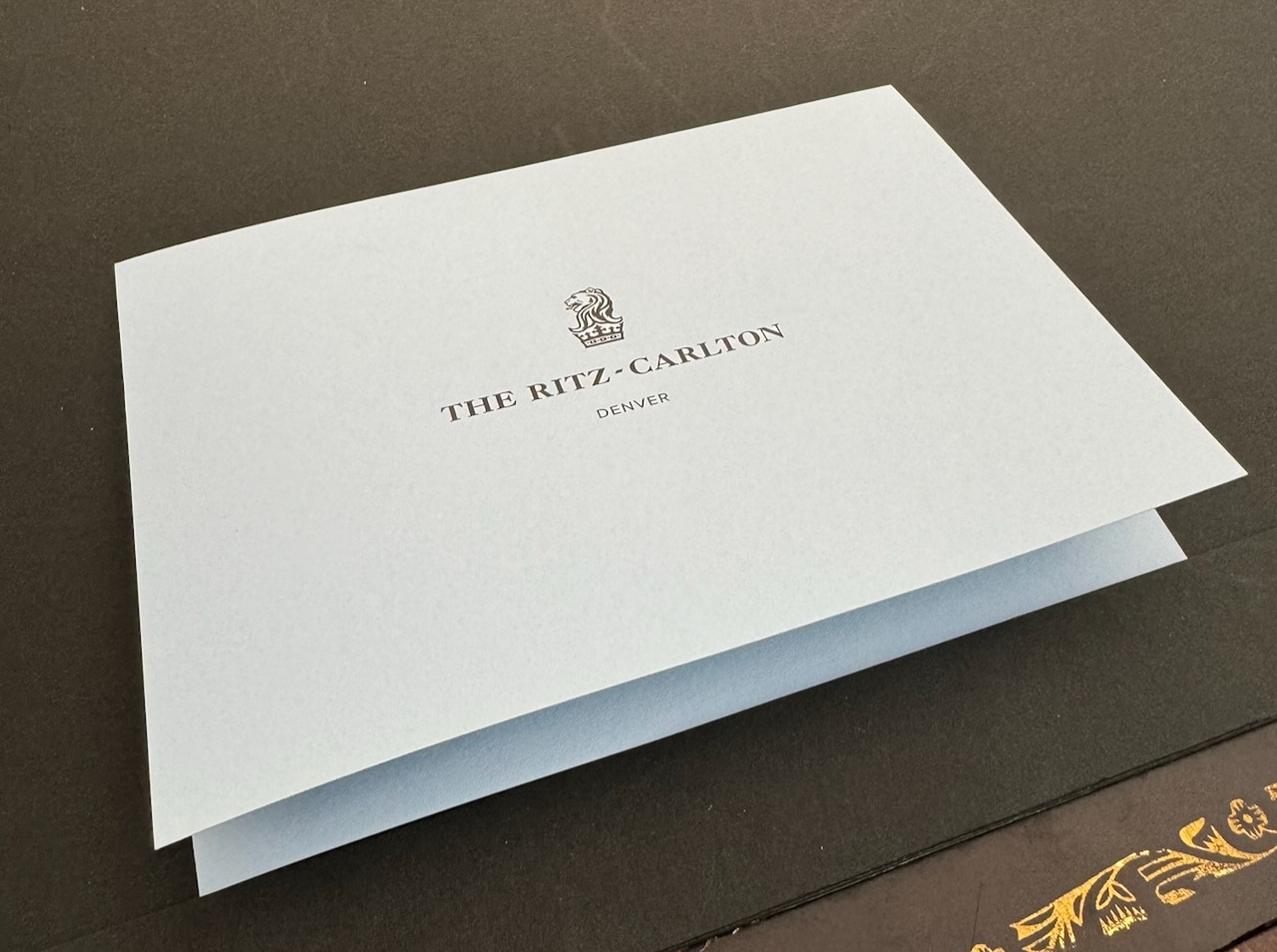 Ritz Denver stationery image 2