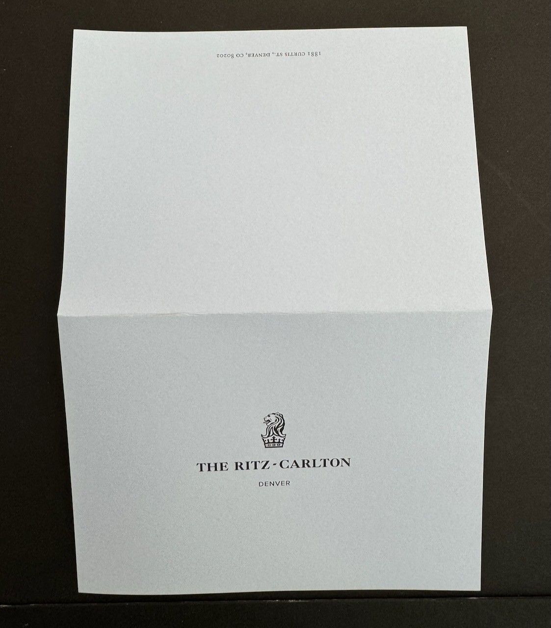 Ritz Denver stationery image 3