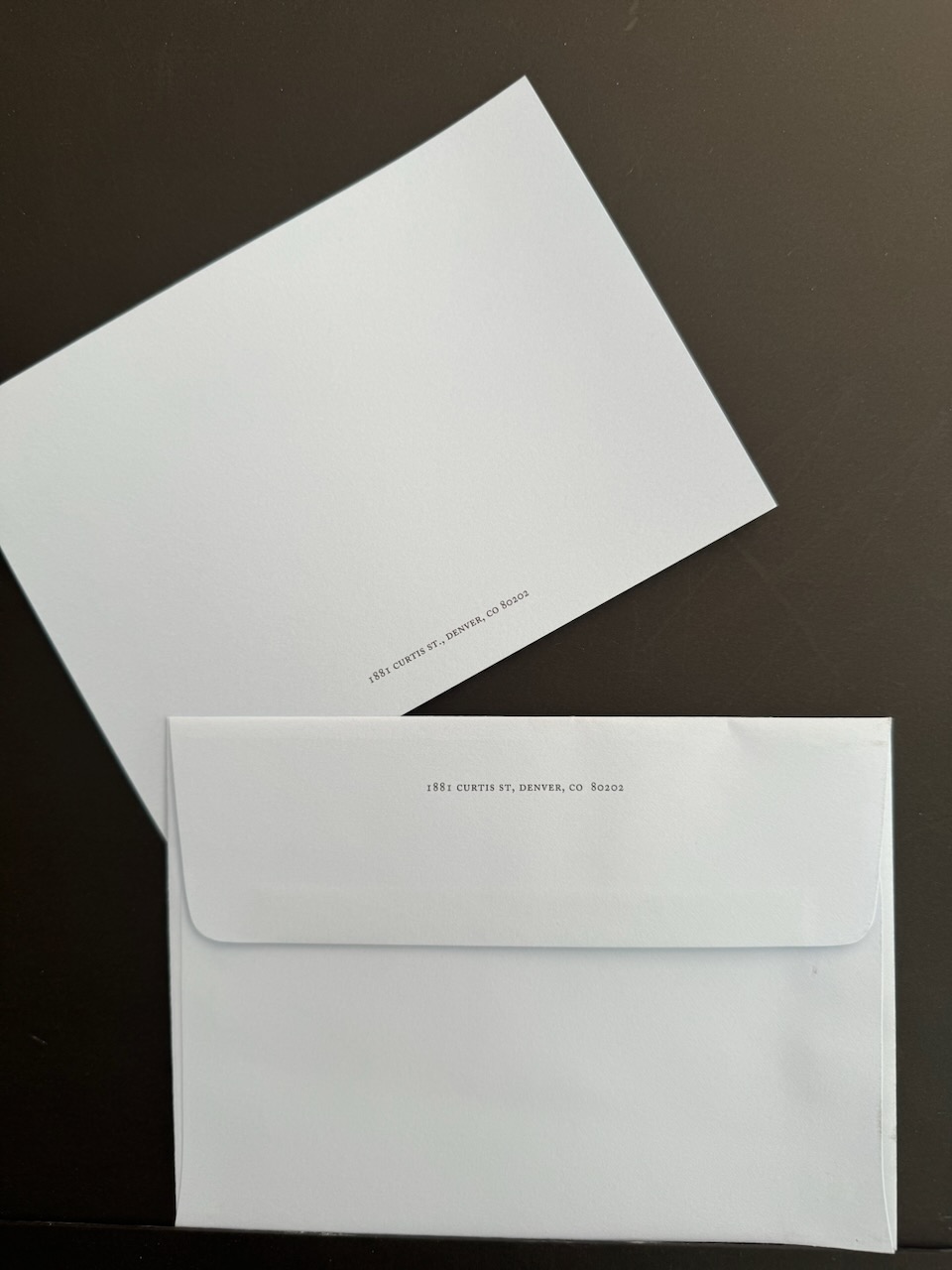 Ritz Denver stationery image 5