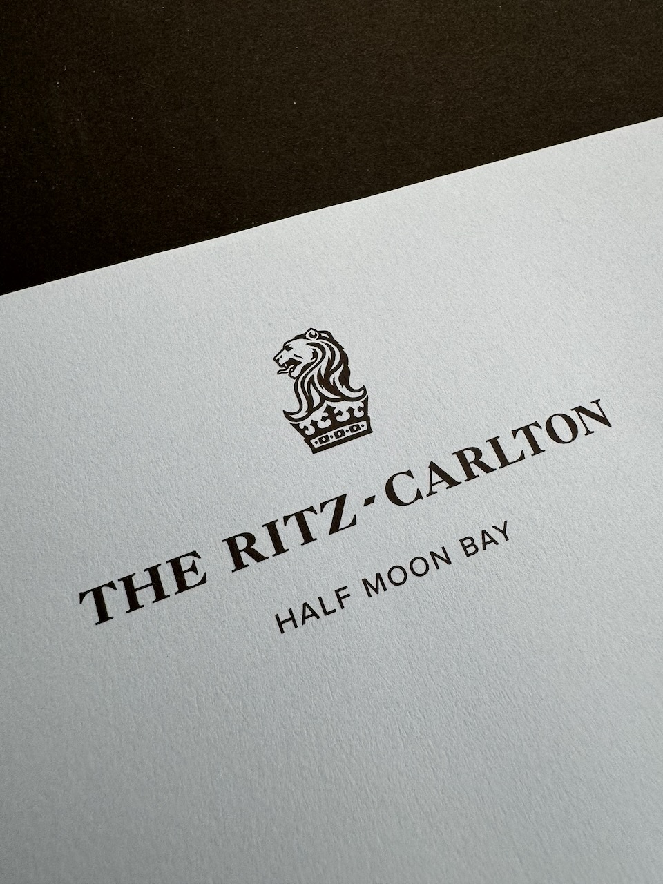 Ritz Half Moon Bay stationery image 1