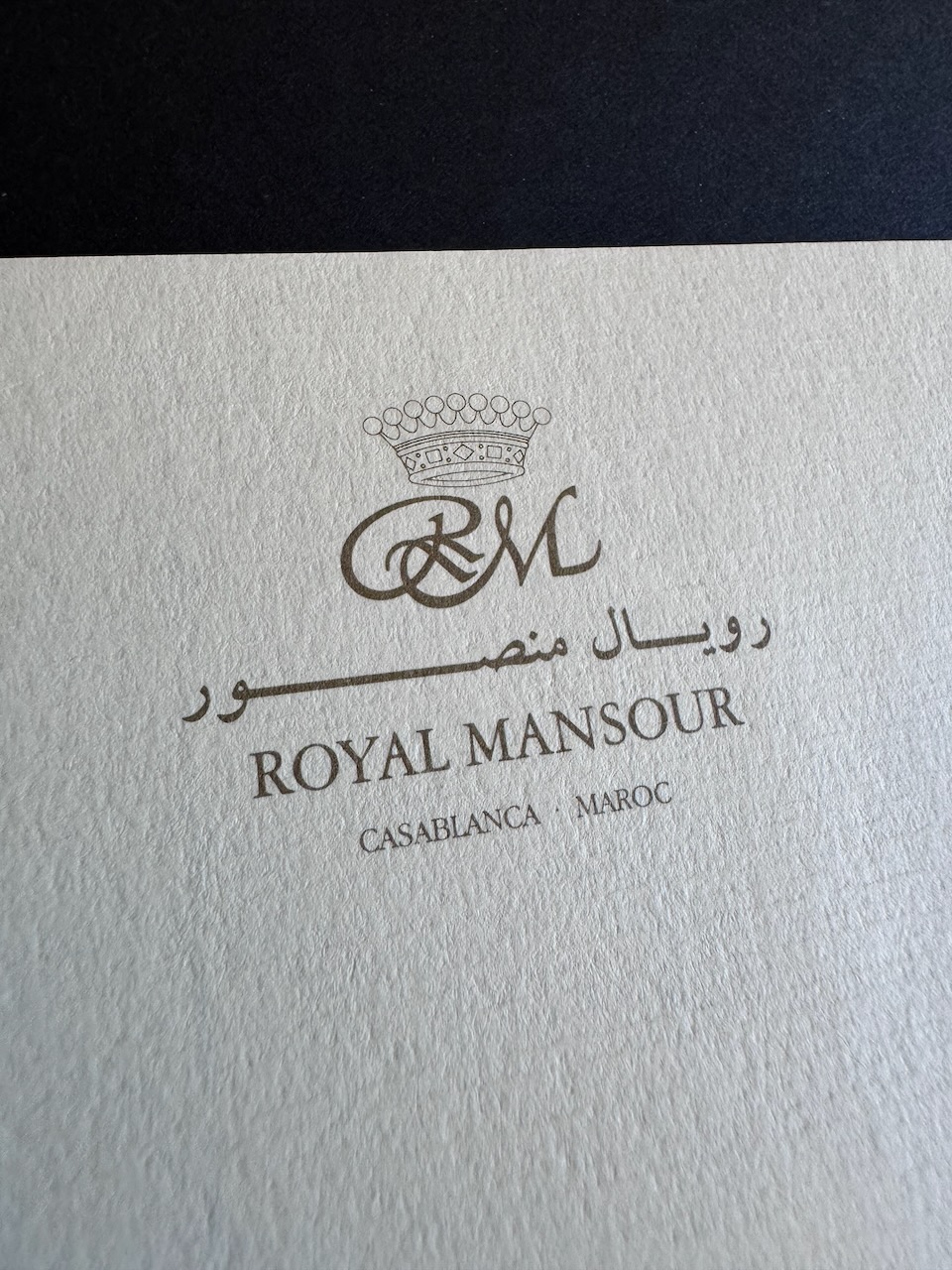 ROYAL MANSOUR CASABLANCA stationery image 1