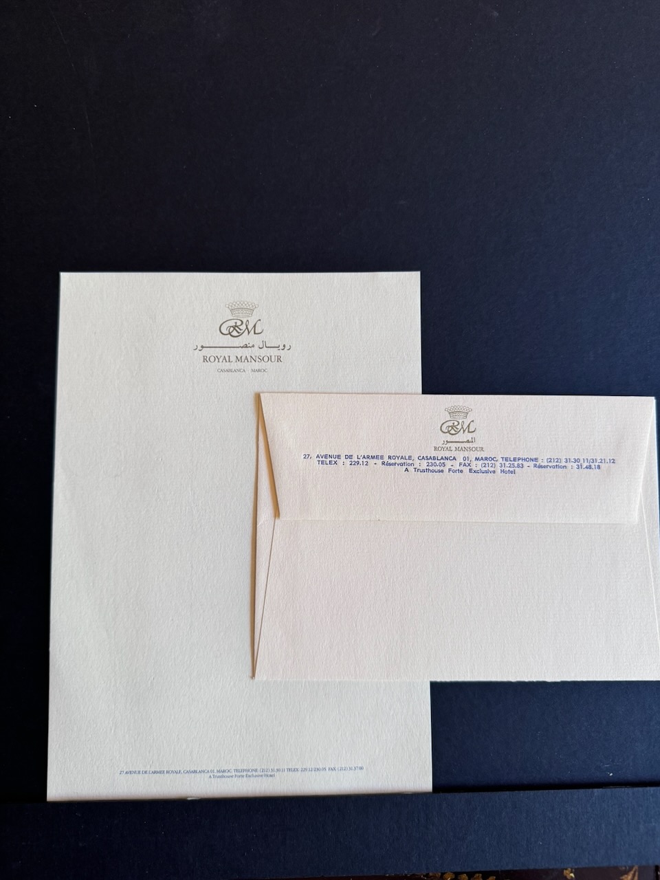 ROYAL MANSOUR CASABLANCA stationery image 3