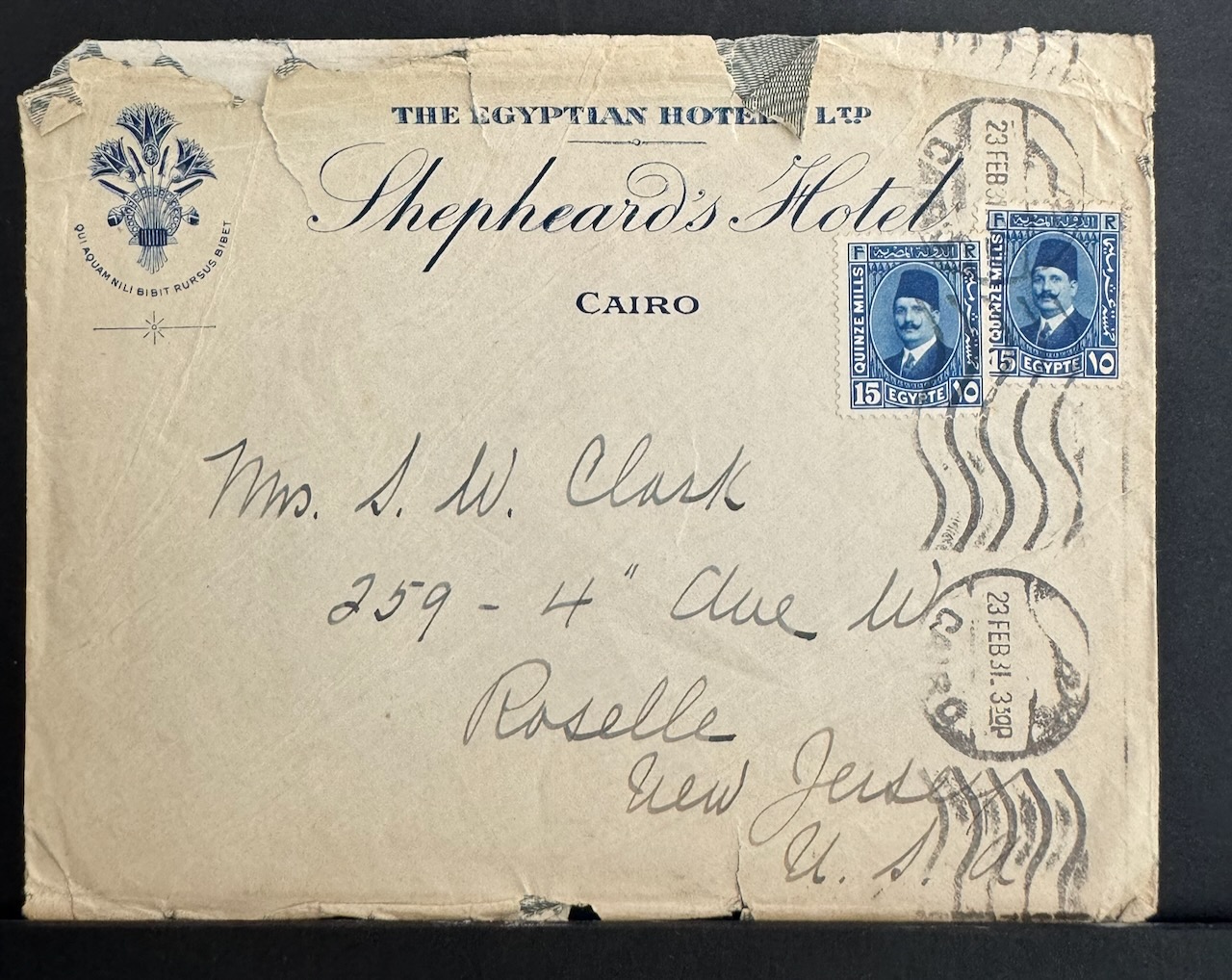 Shepheards Cairo stationery image 3