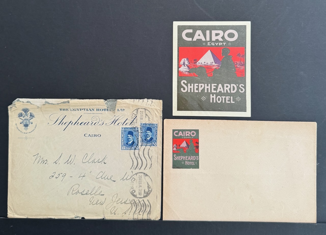 Shepheards Cairo stationery image 10